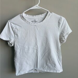 Abercrombie & Fitch White Short Sleeve Tee
